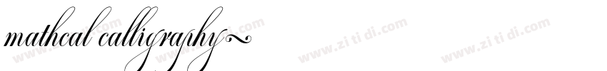 mathcal calligraphy字体转换 mathcal calligraphy字体转换